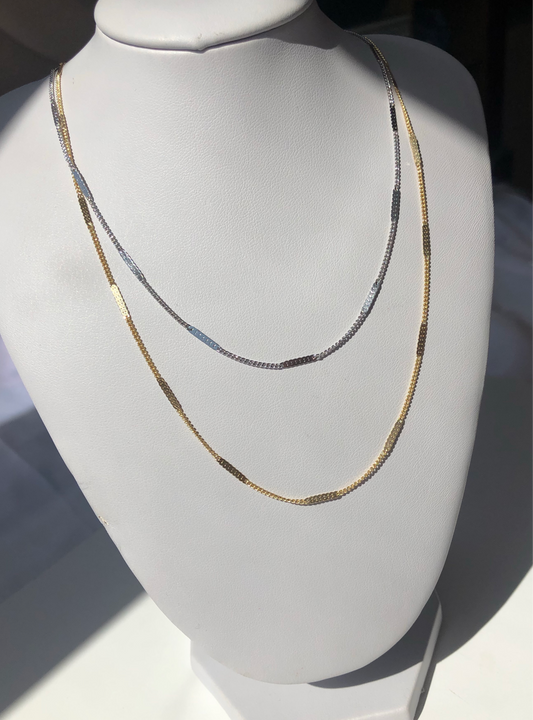 Pressed link chain