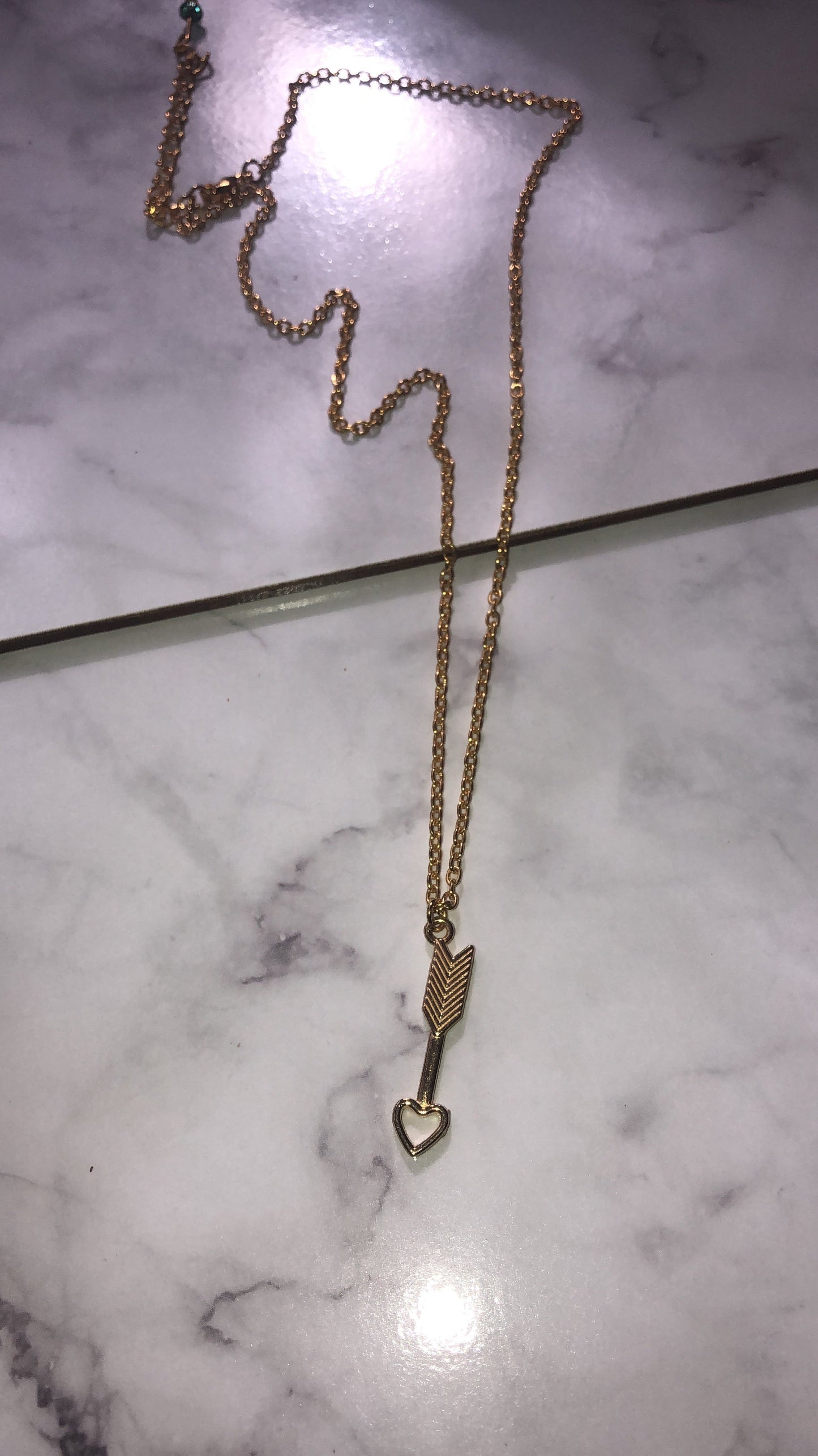 Love arrow necklace - Icegoldbyvee