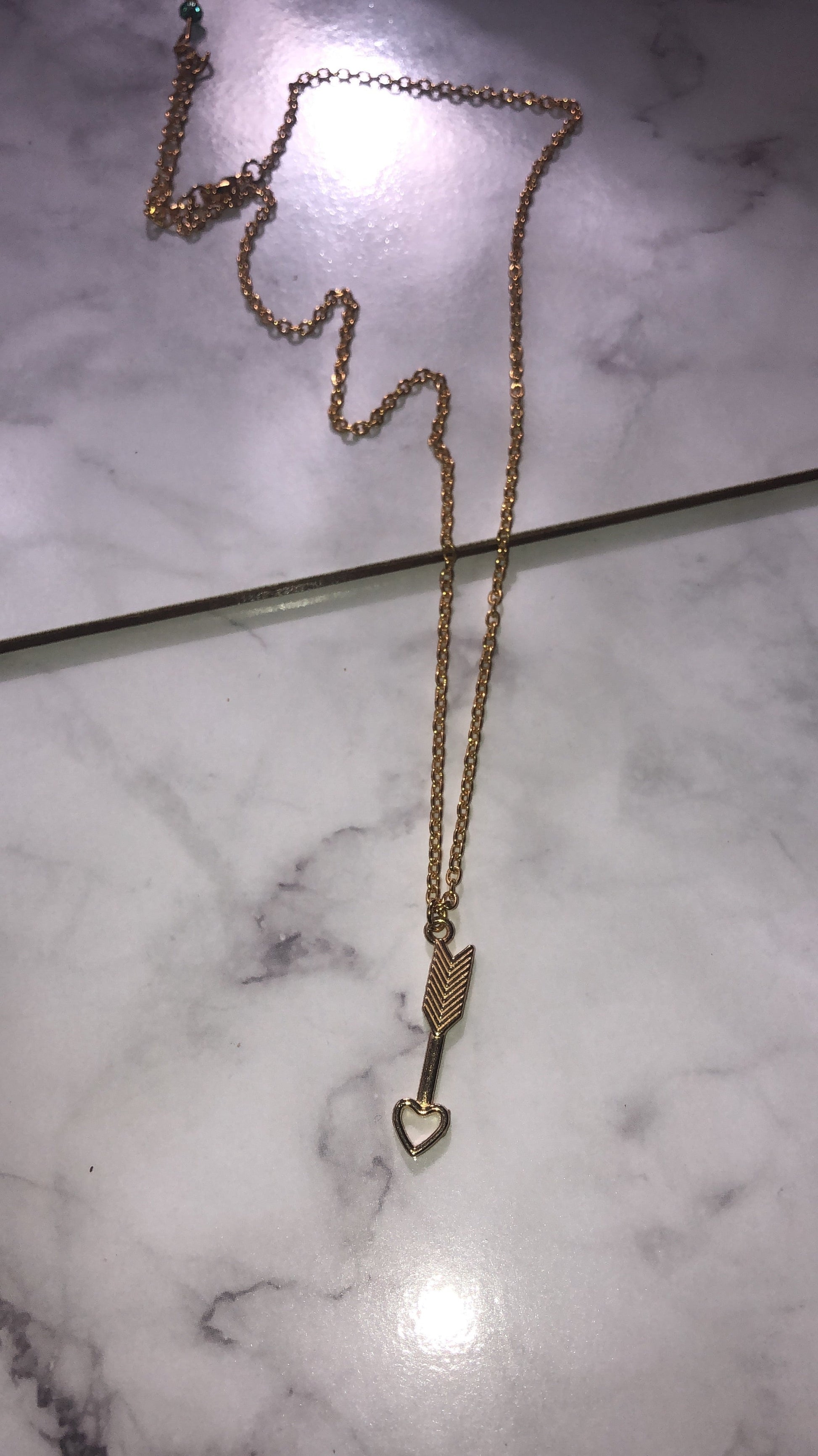 Love arrow necklace - Icegoldbyvee