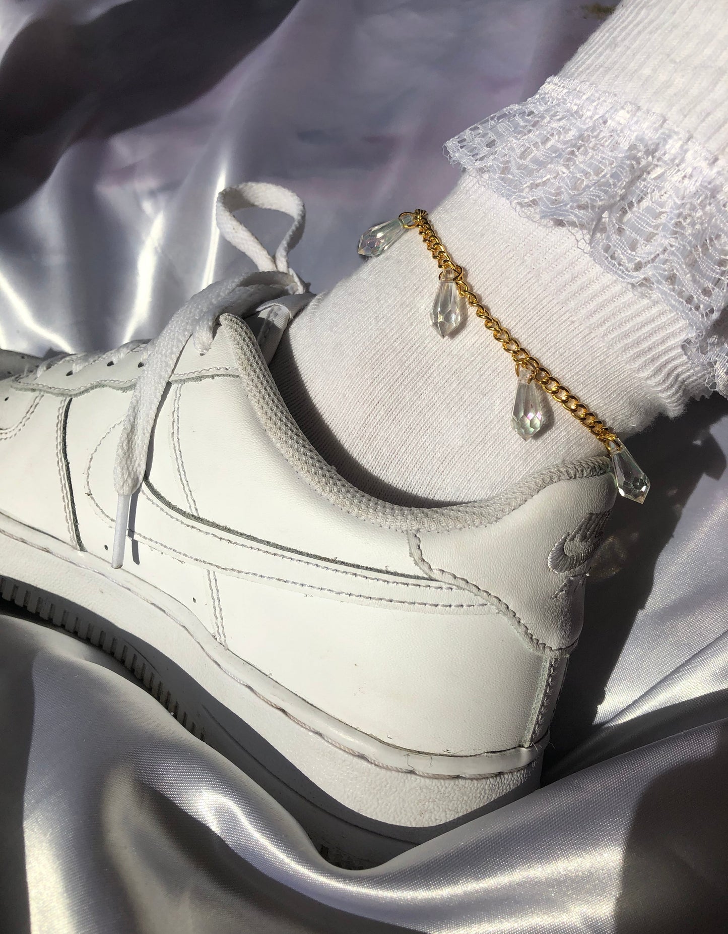 Rain drop anklet