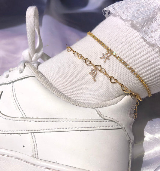 Cz zodiac anklet