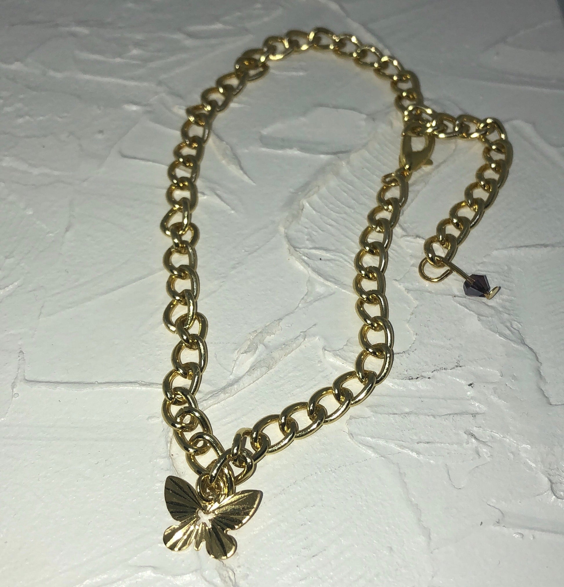 Butterfly anklet - Icegoldbyvee