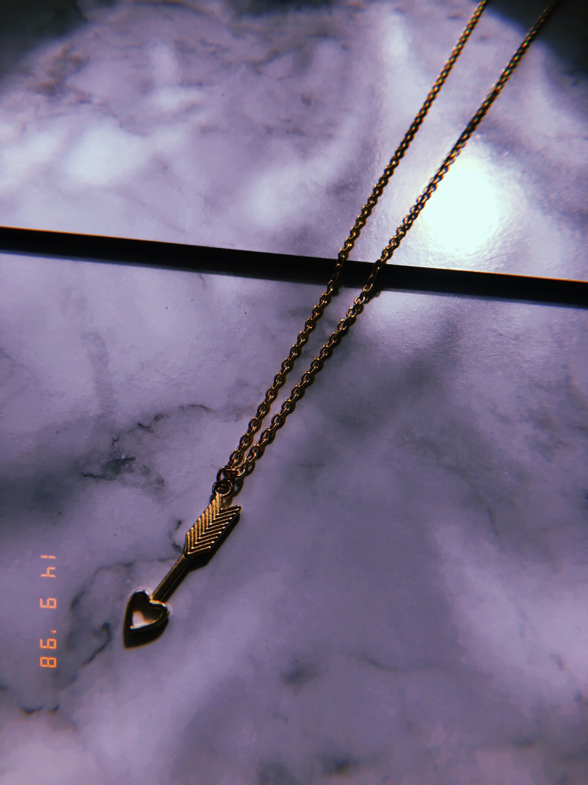 Love arrow necklace - Icegoldbyvee