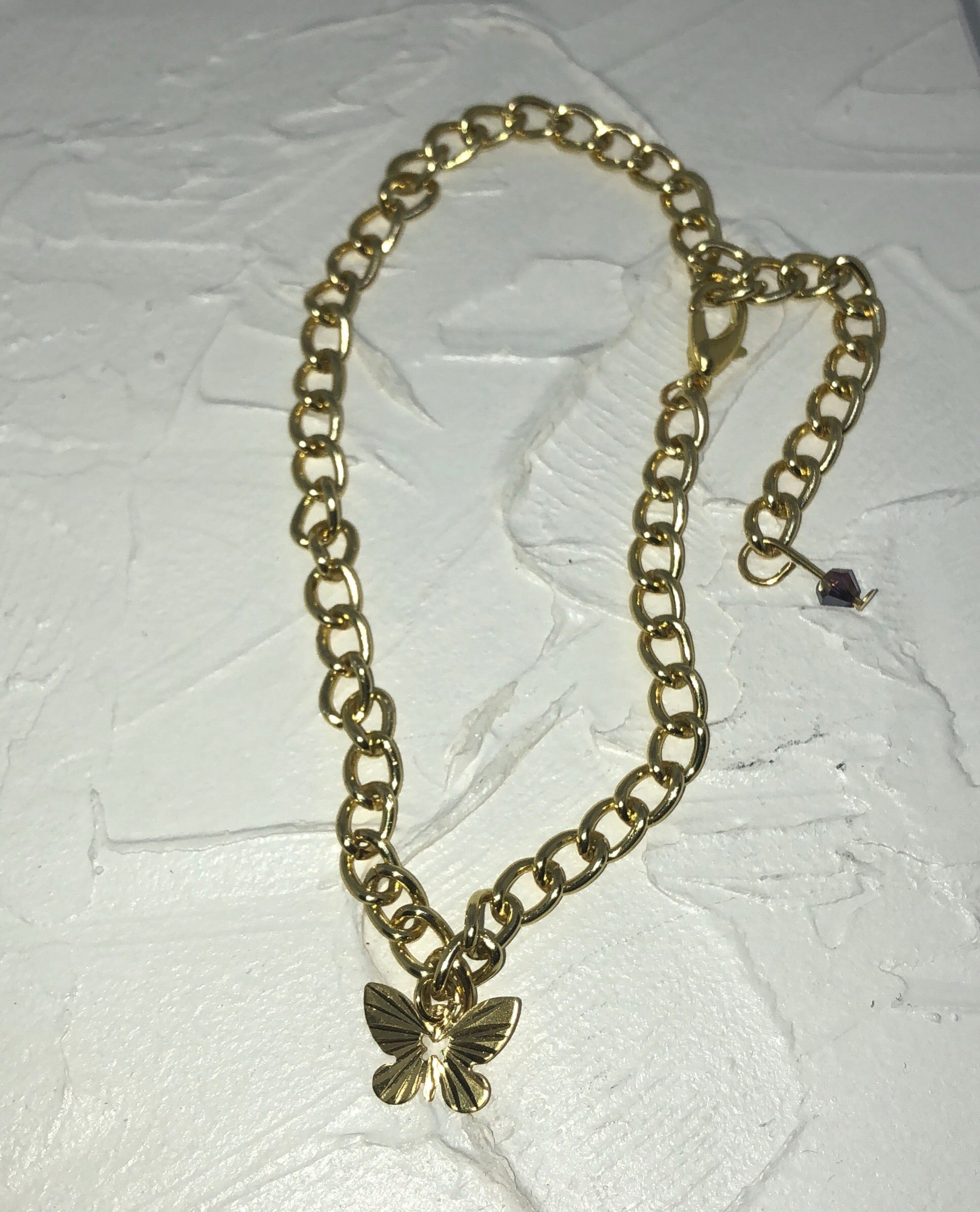 Butterfly anklet - Icegoldbyvee