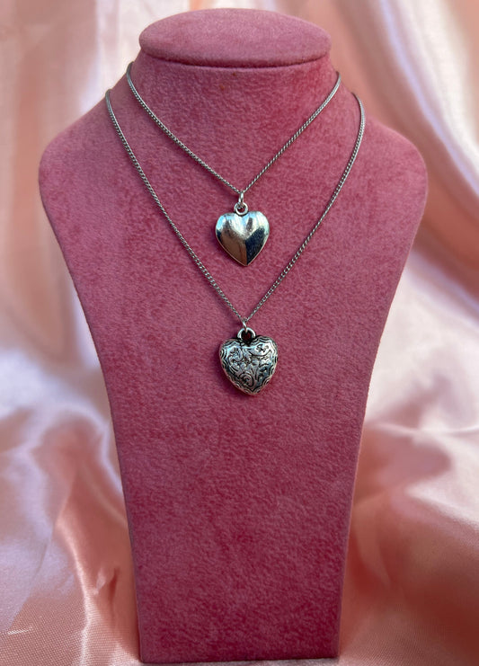 Silver heart necklace