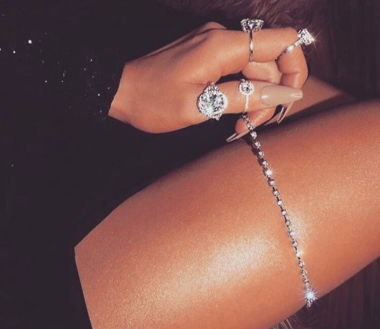Beverly leg chain - Icegoldbyvee