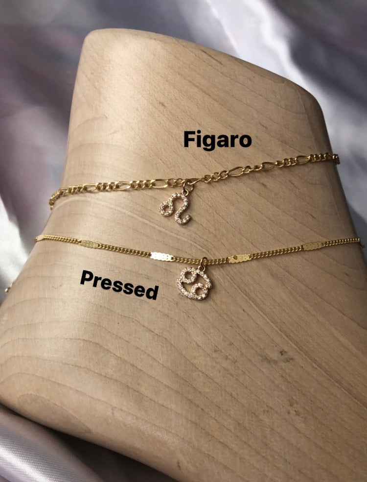Cz zodiac anklet