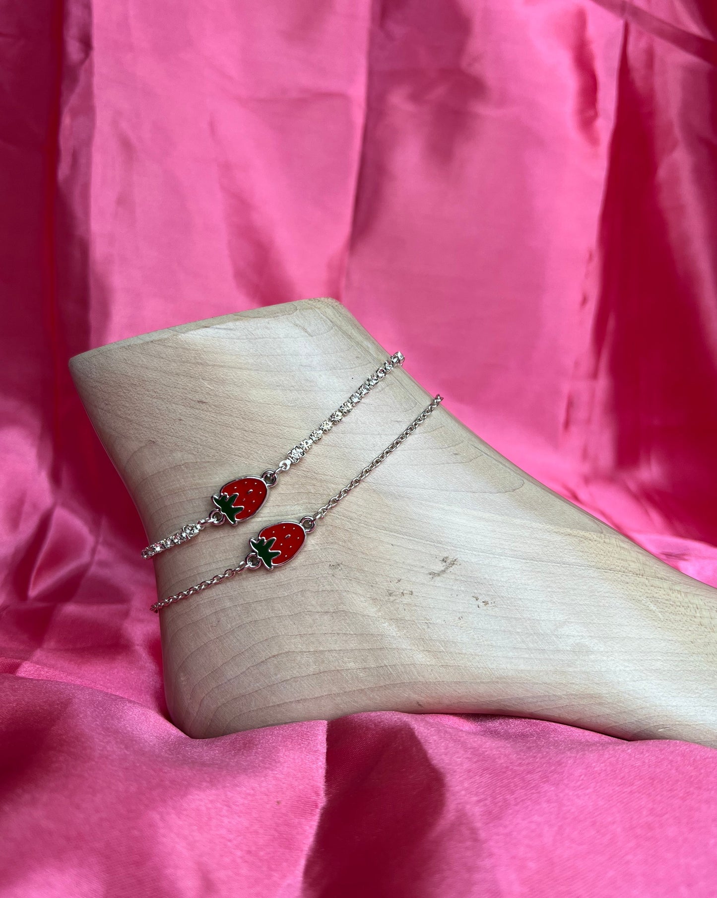 Strawberry anklet