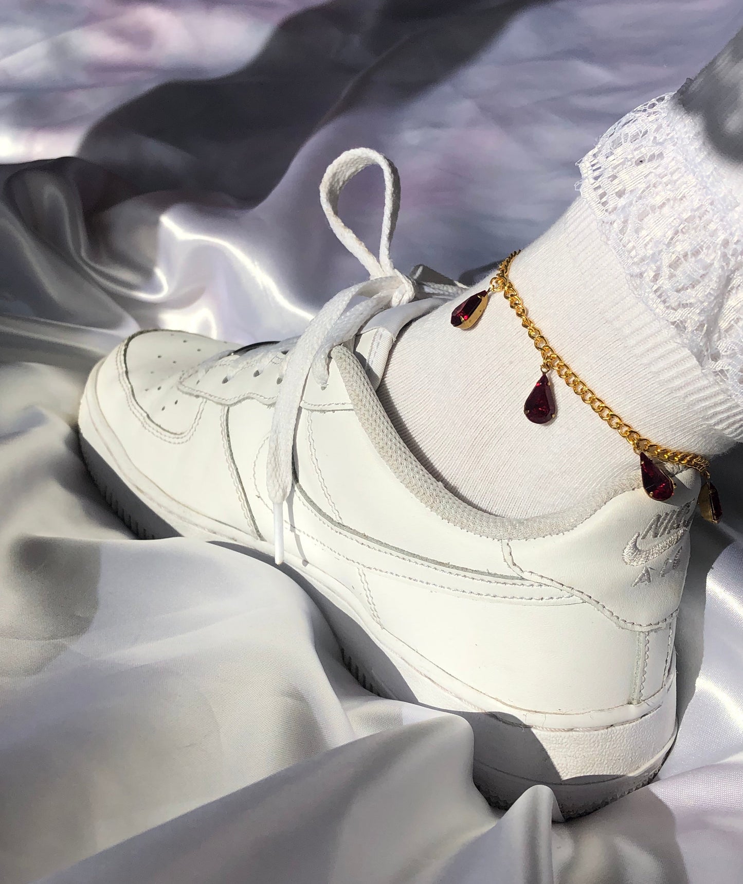 Rain drop anklet