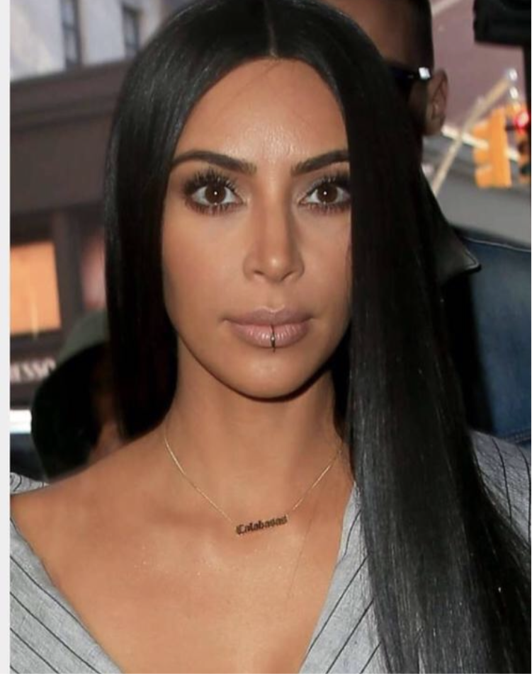 Faux lip ring