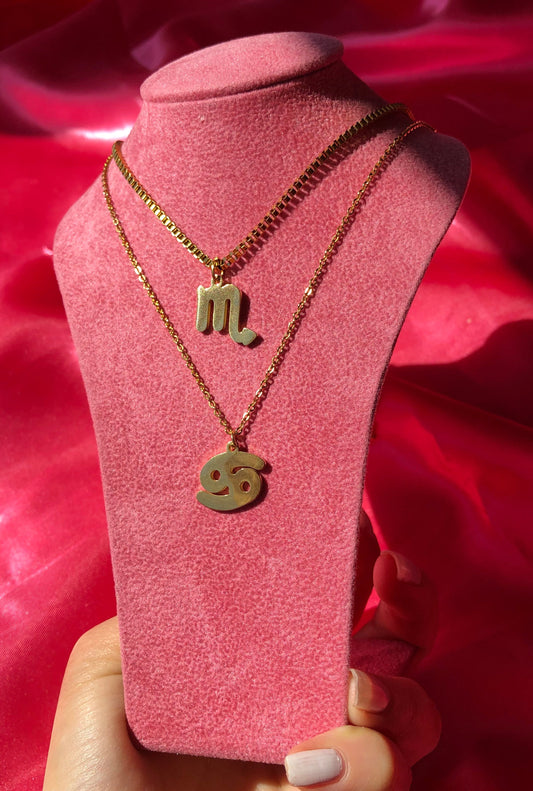 Zodiac pendant necklace