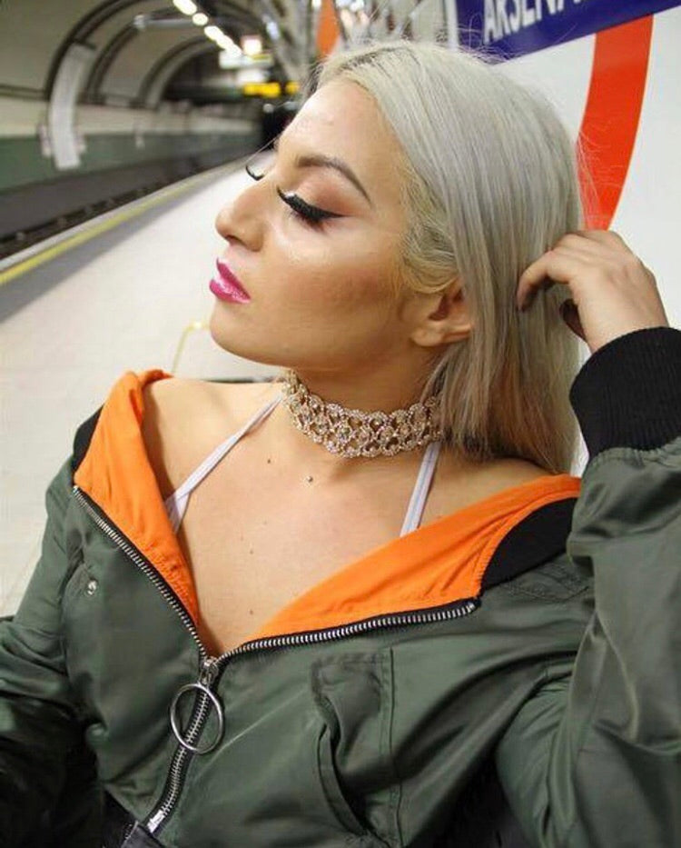 Crystal Lover choker - Icegoldbyvee