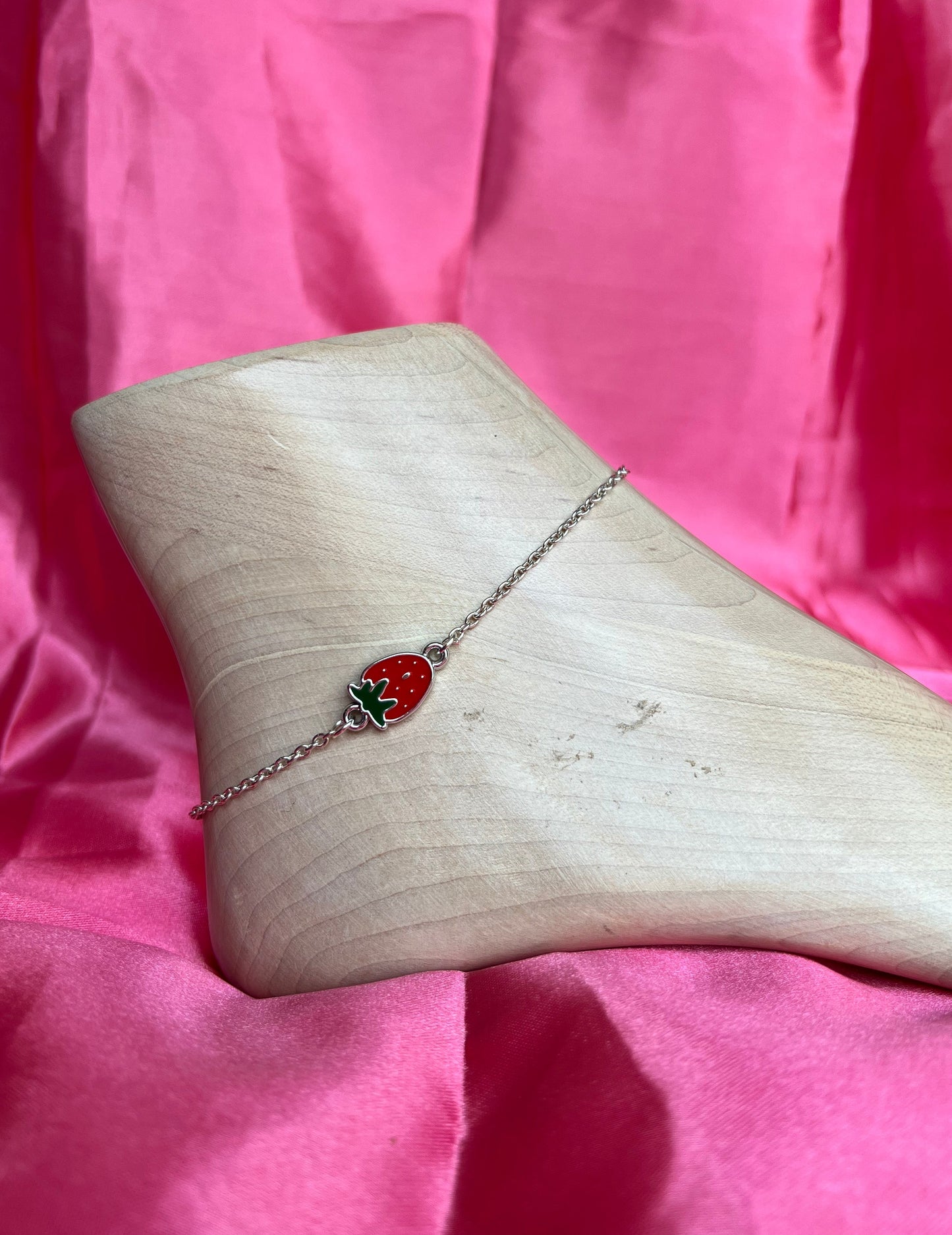 Strawberry anklet