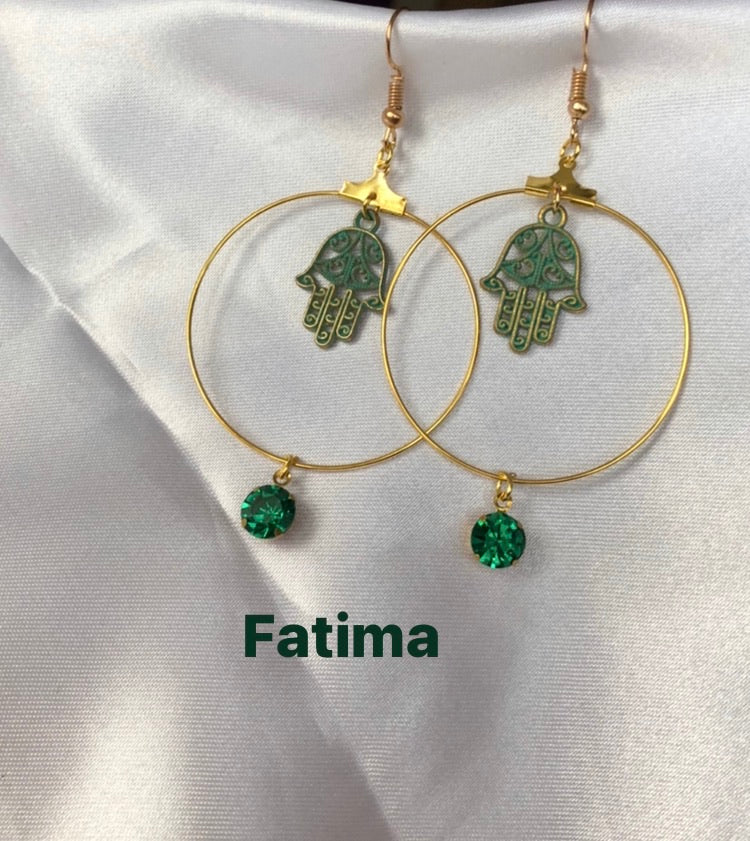 Crystal textured pendant earrings