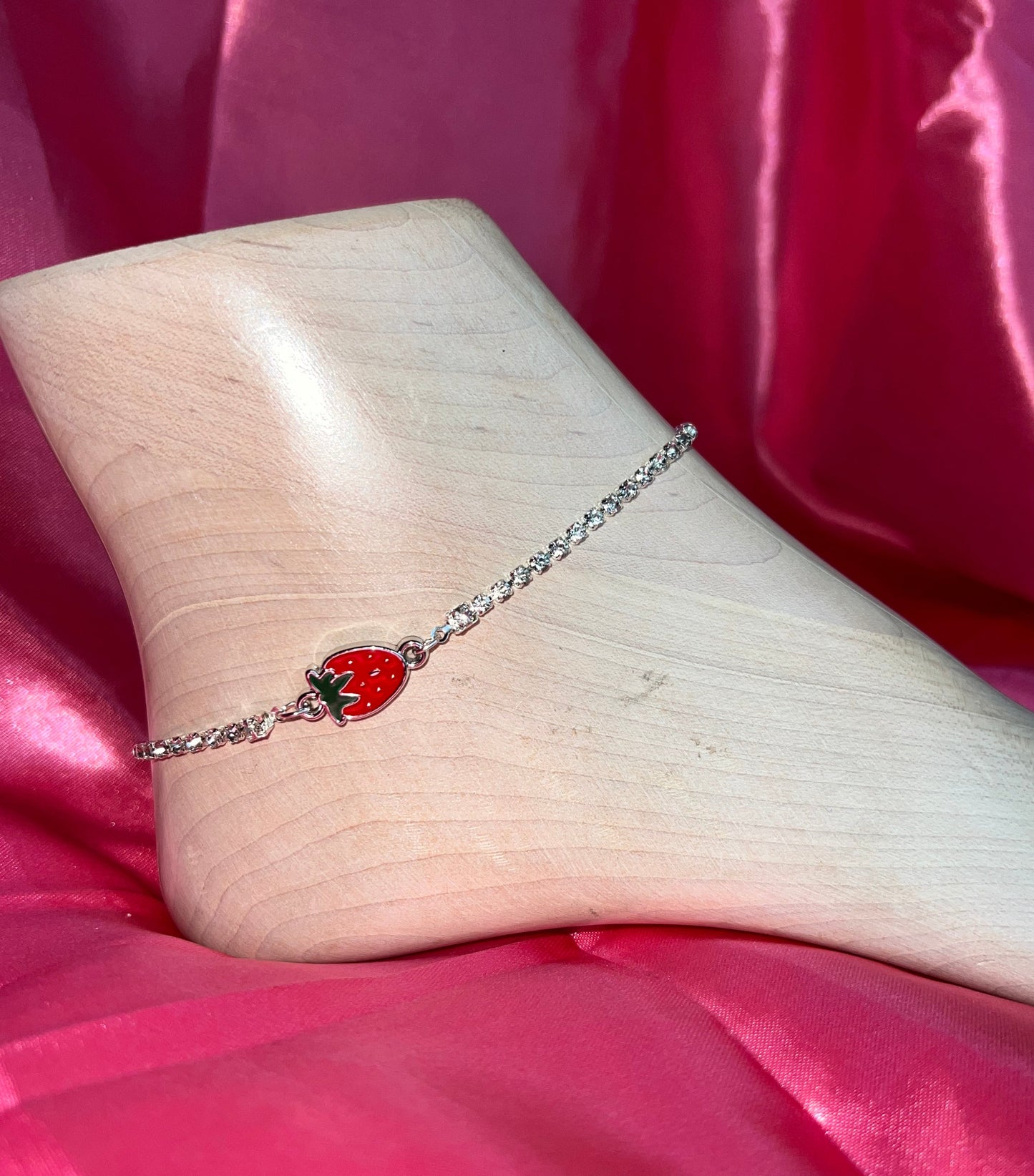Strawberry anklet