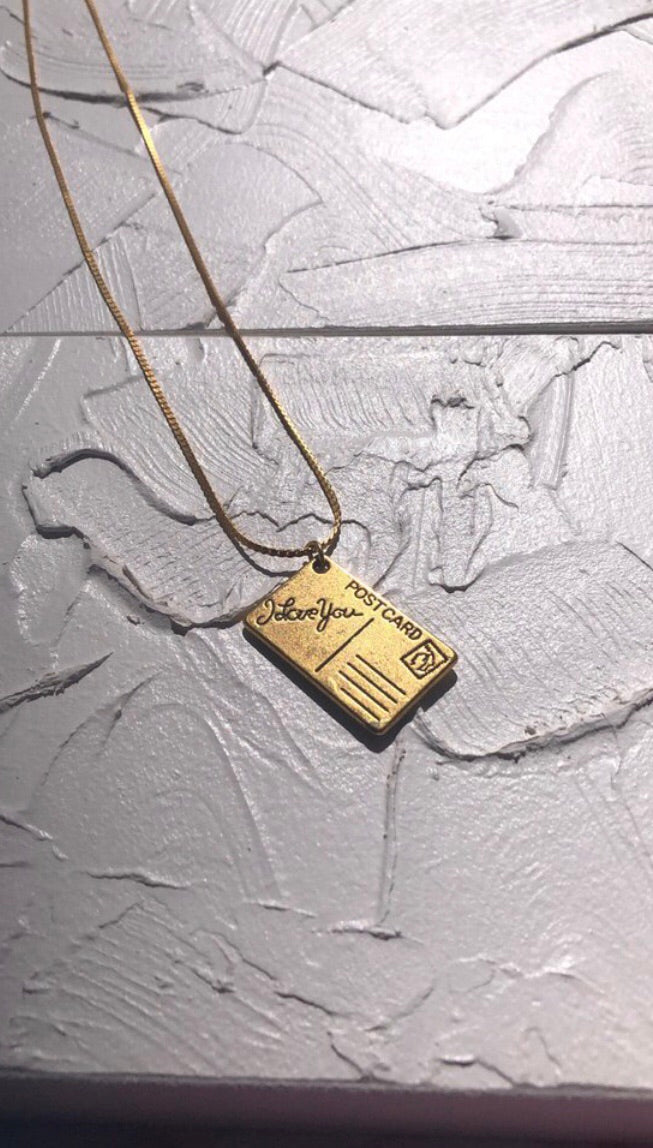 Post card necklace - Icegoldbyvee