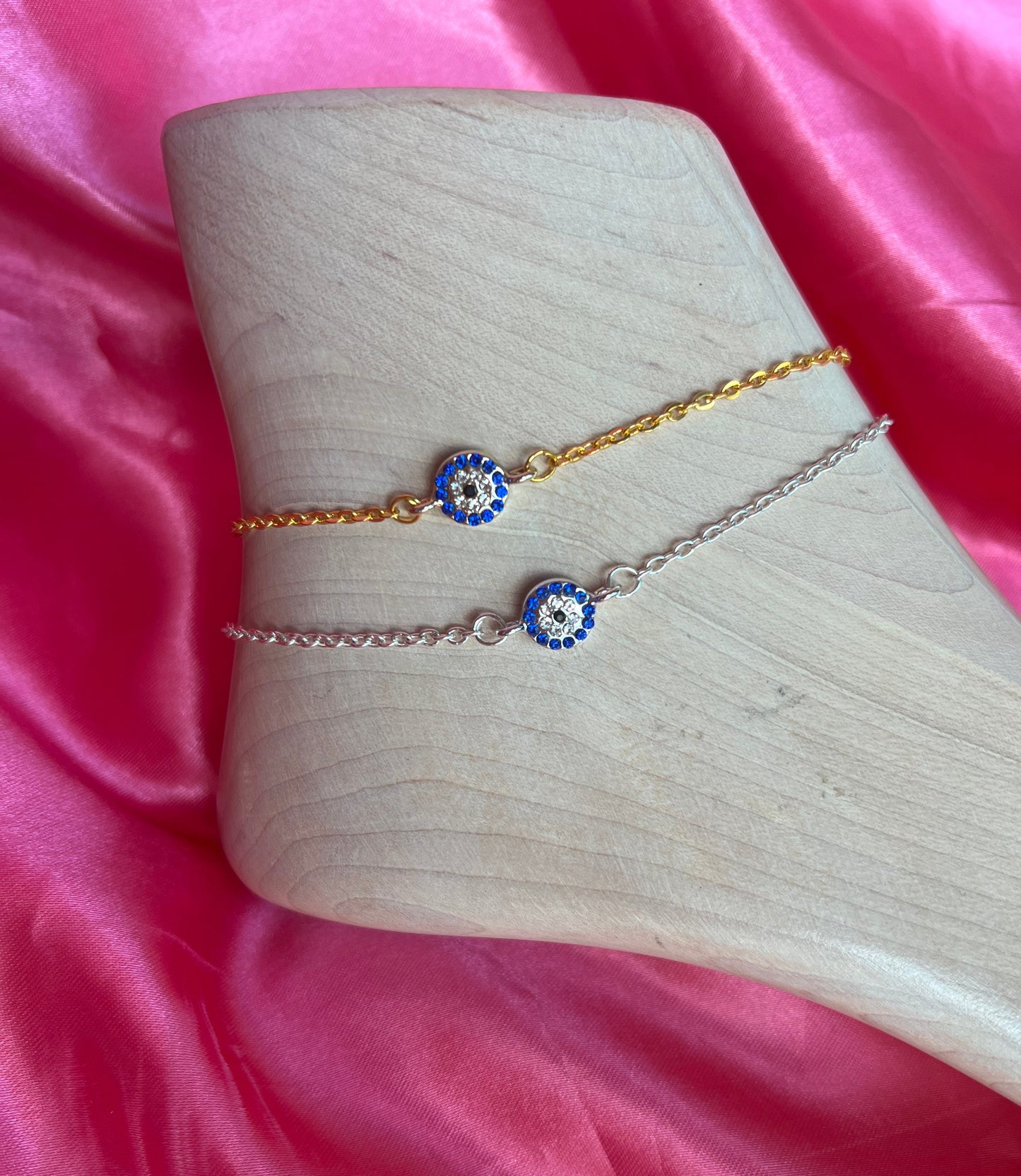 Evil eye anklet