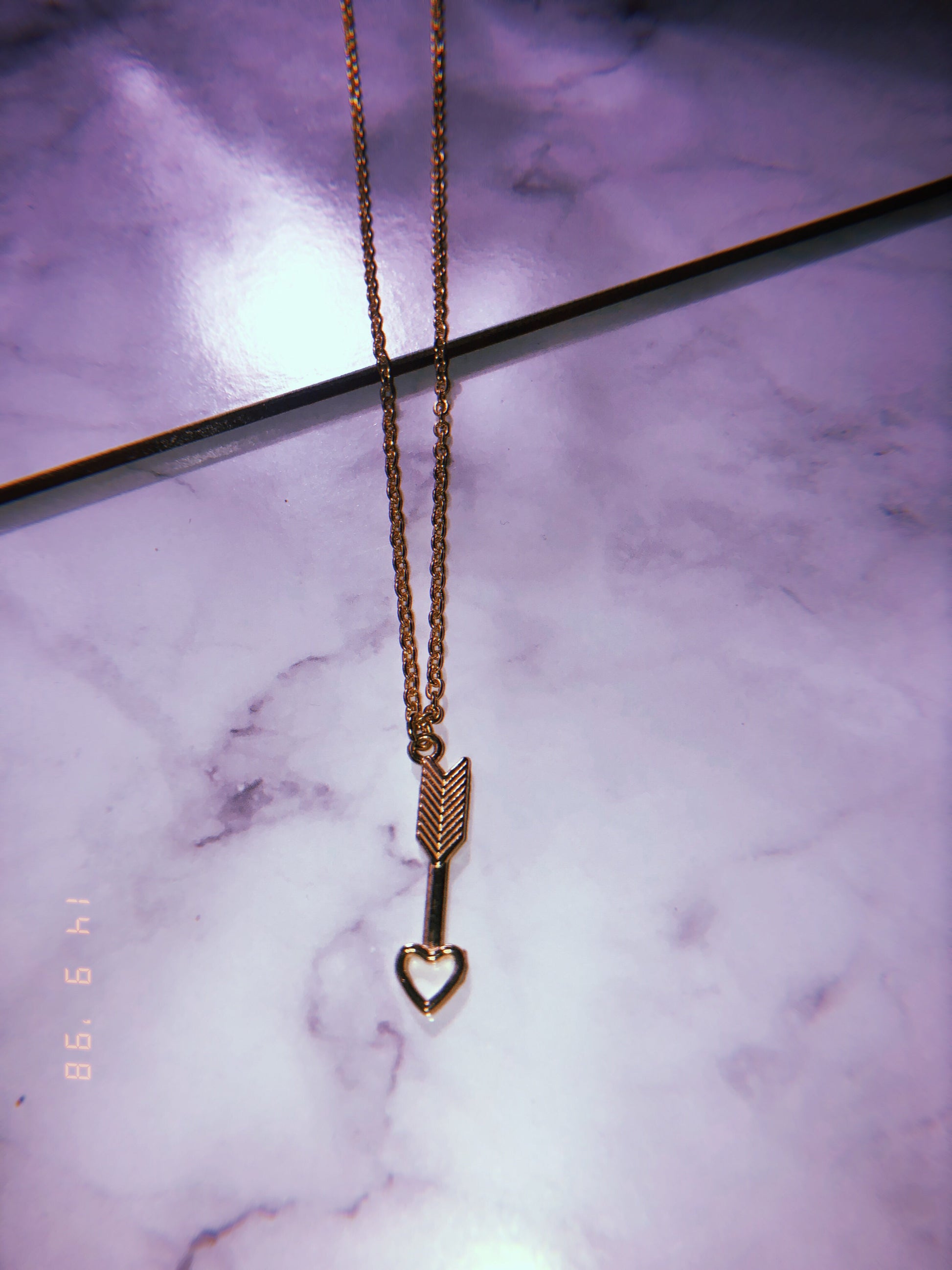 Love arrow necklace - Icegoldbyvee