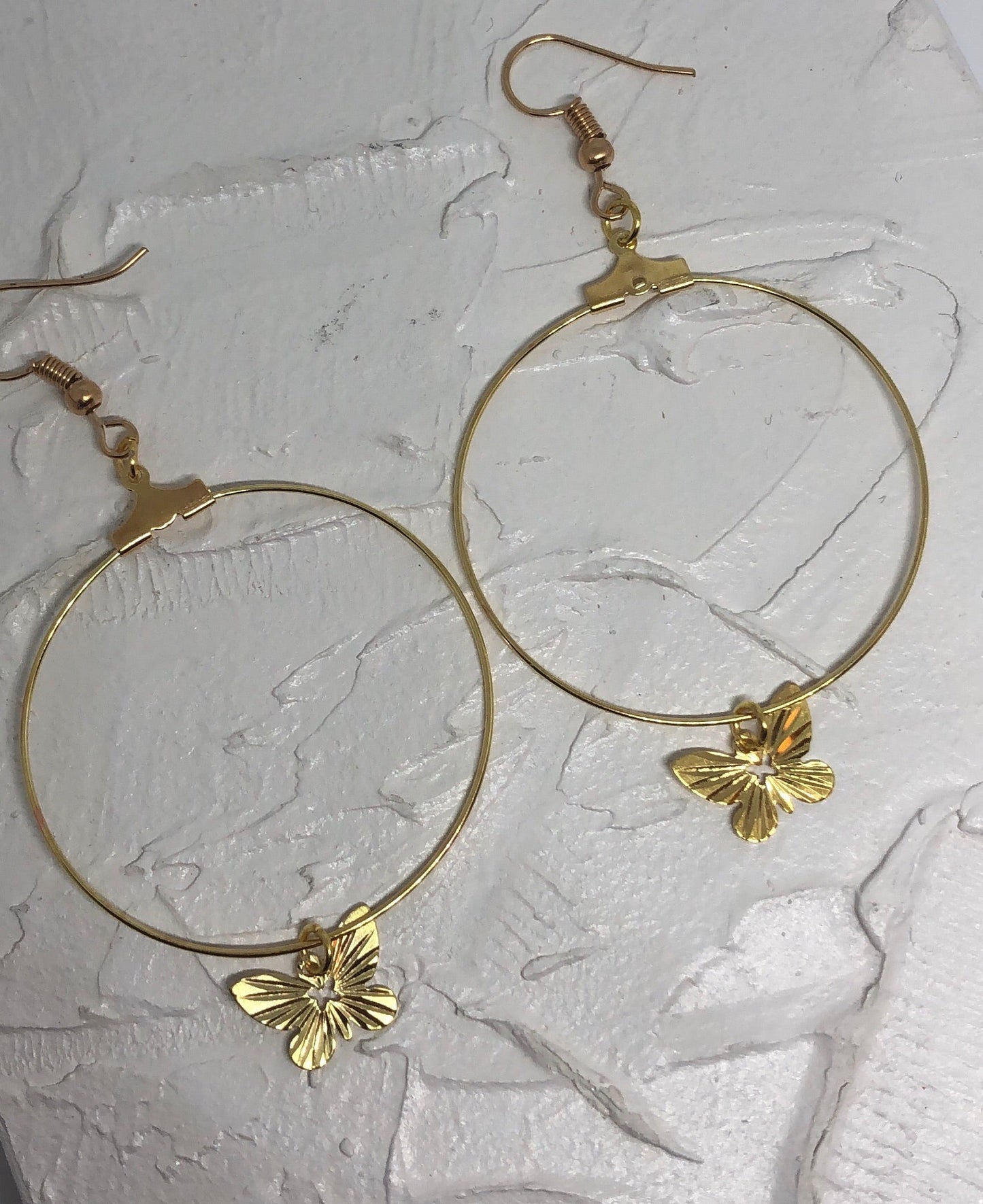 Butterfly hoops - Icegoldbyvee