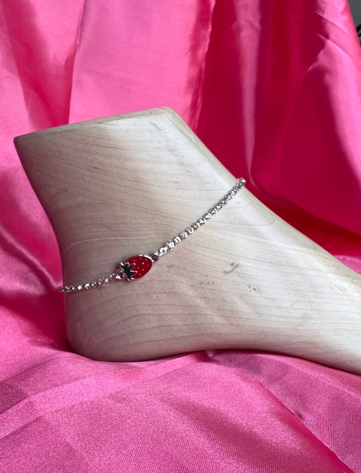 Strawberry anklet