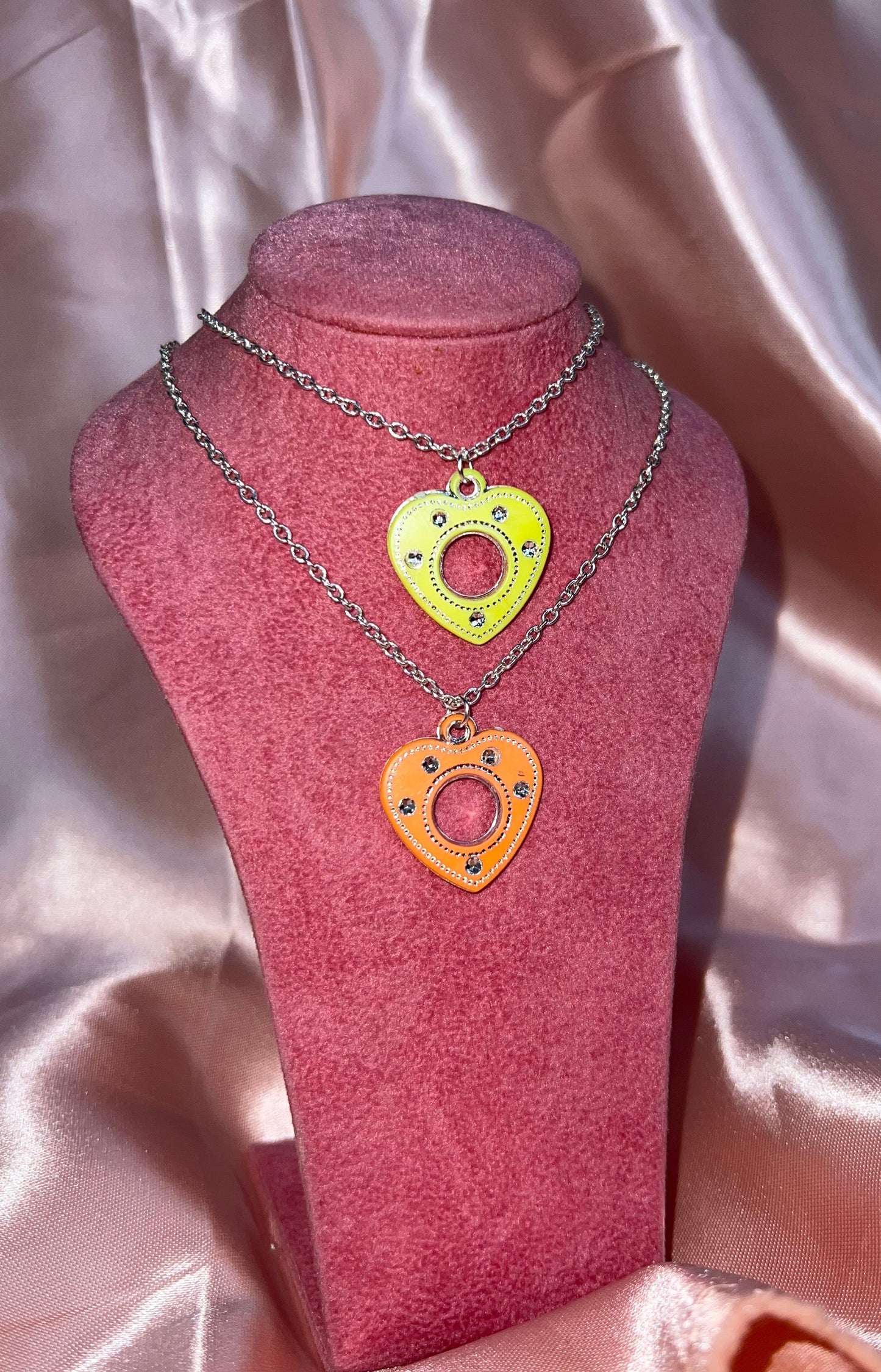Colour heart necklace