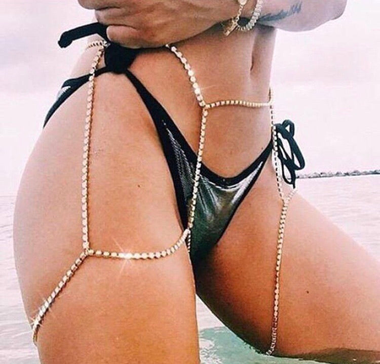 Veve double leg bling - Icegoldbyvee