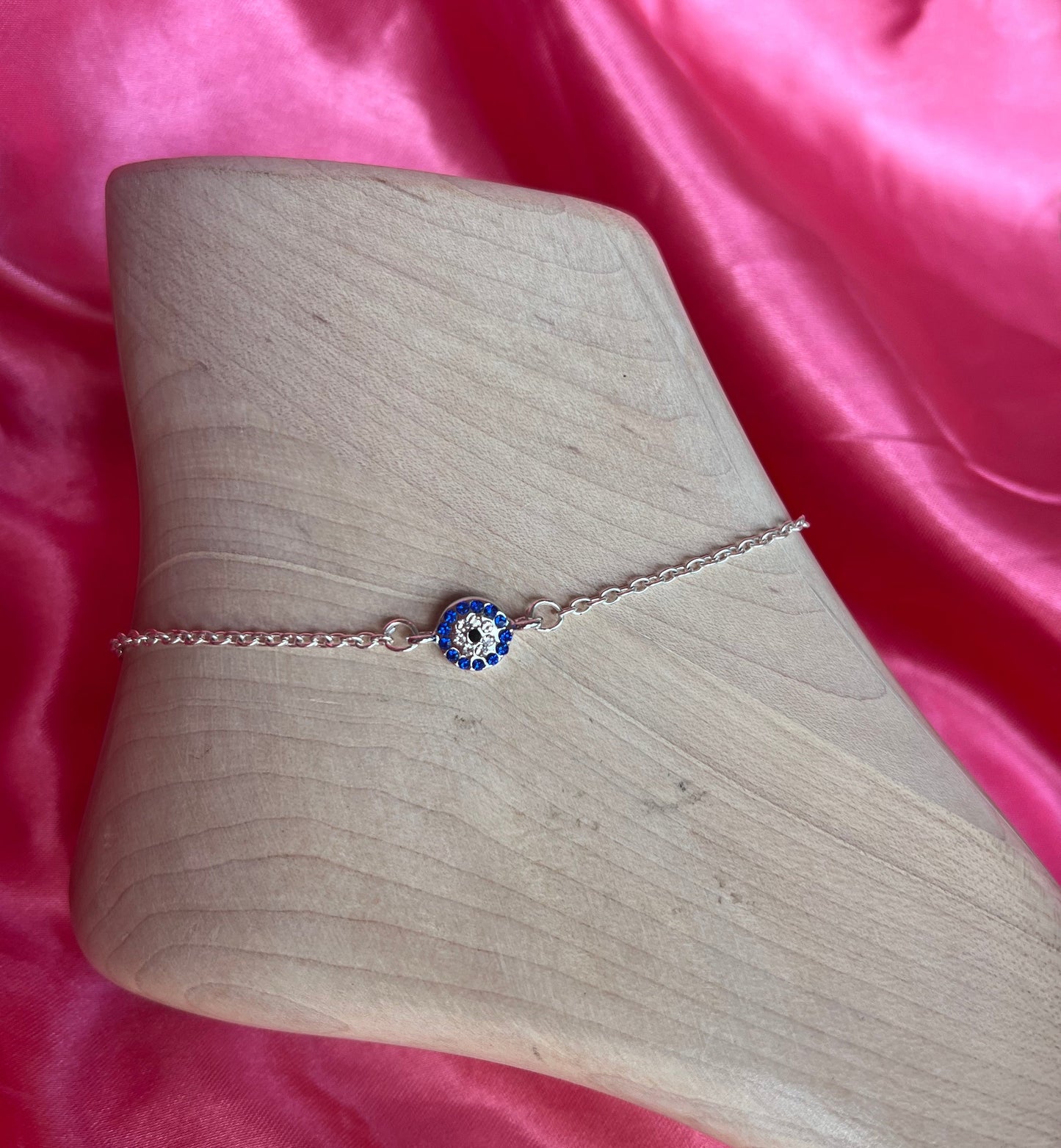 Evil eye anklet