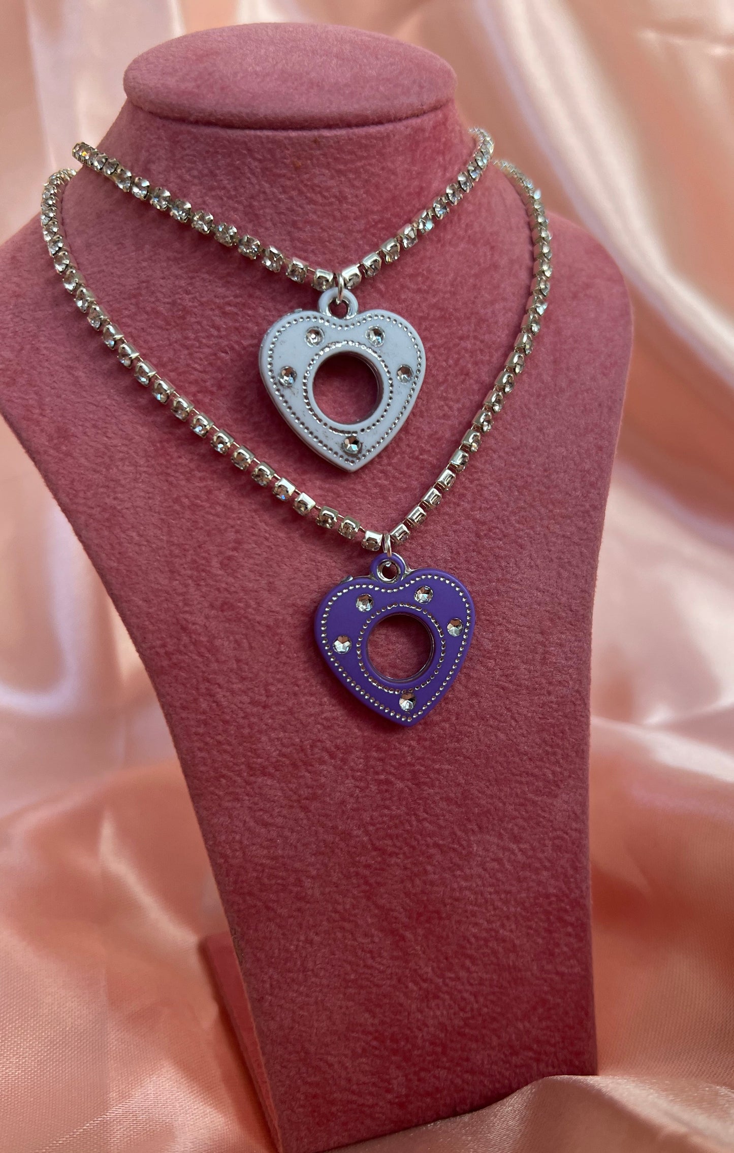 Colour heart necklace