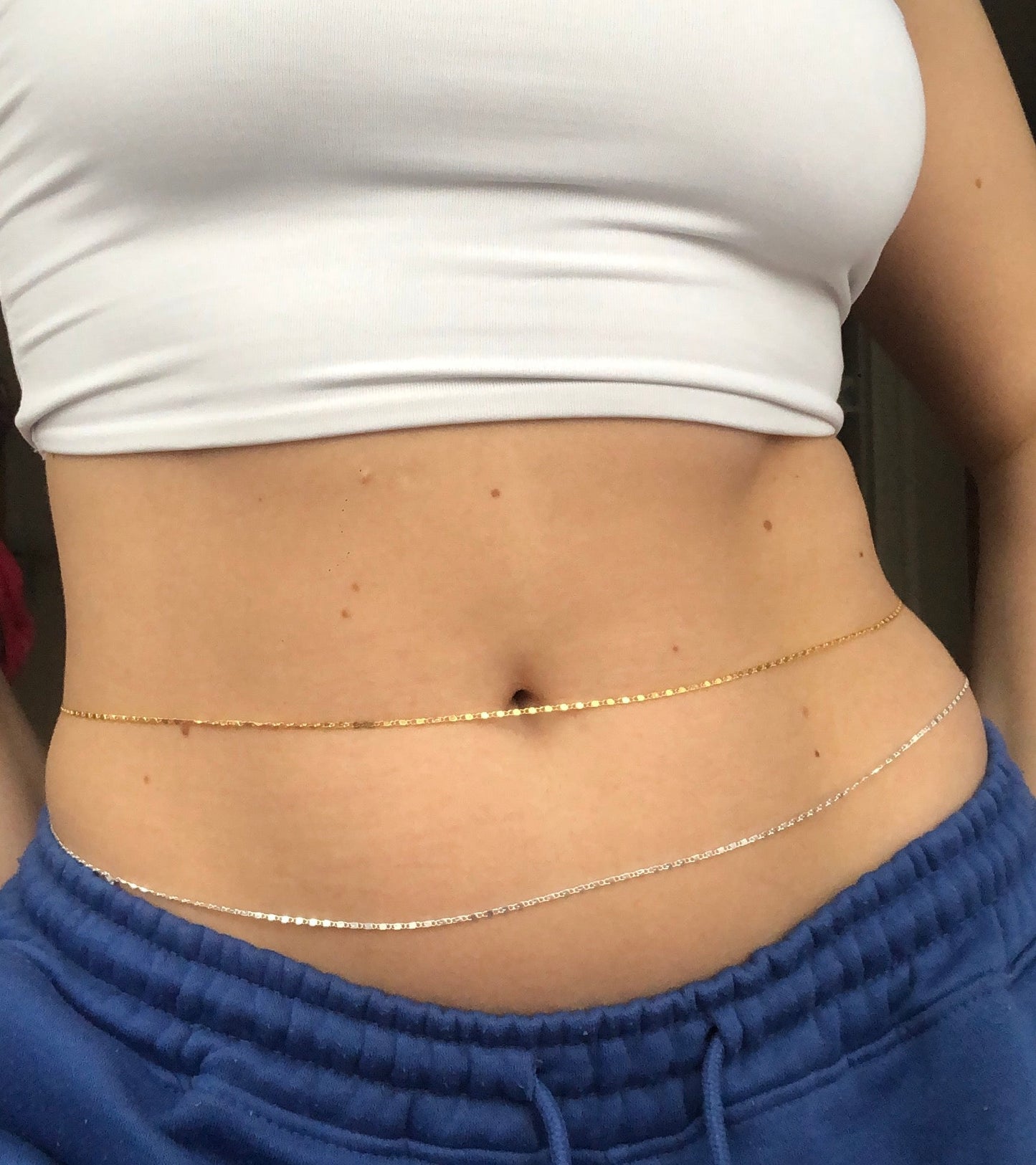 Wafer belly chain