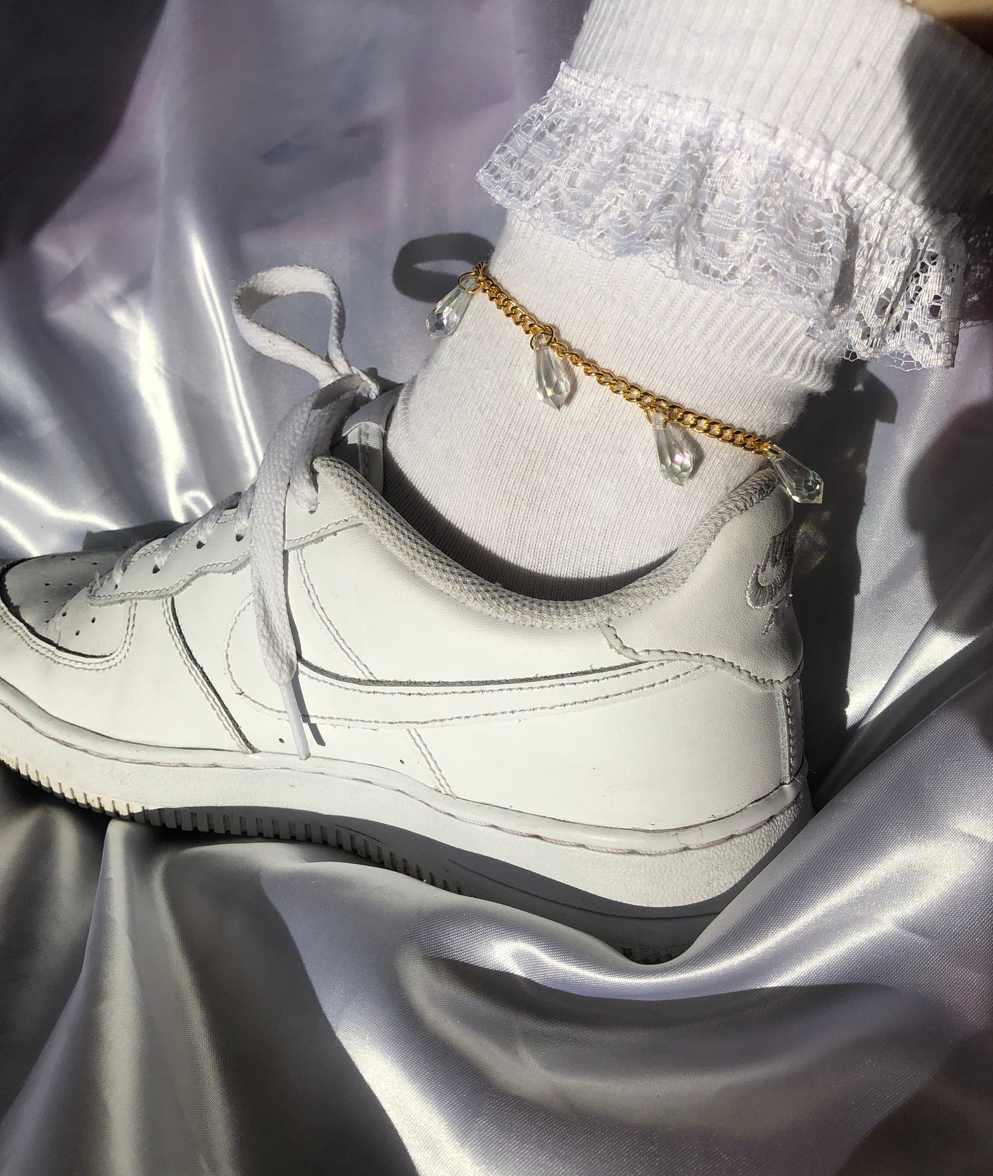 Rain drop anklet